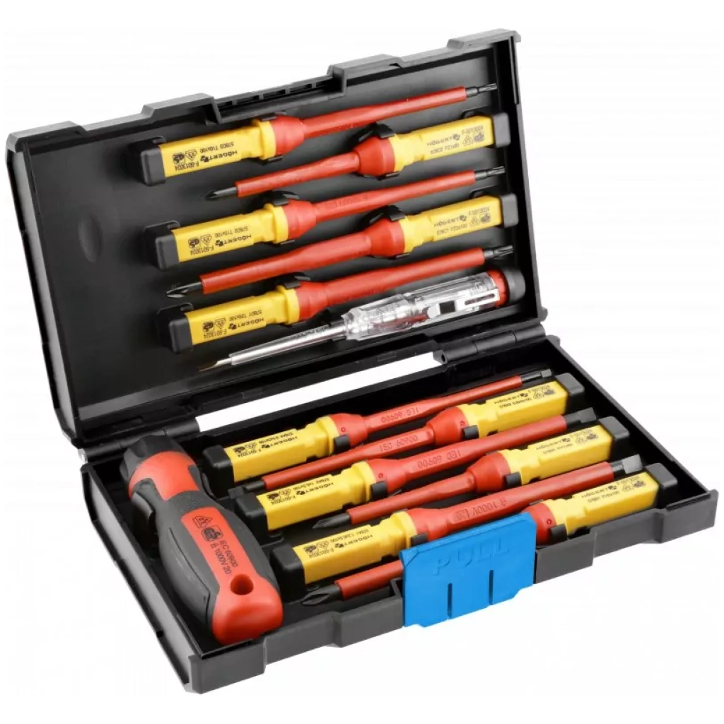Wkrętaki – zestaw 13 szt. izolowane 1000V - HOEGERT HT1S997