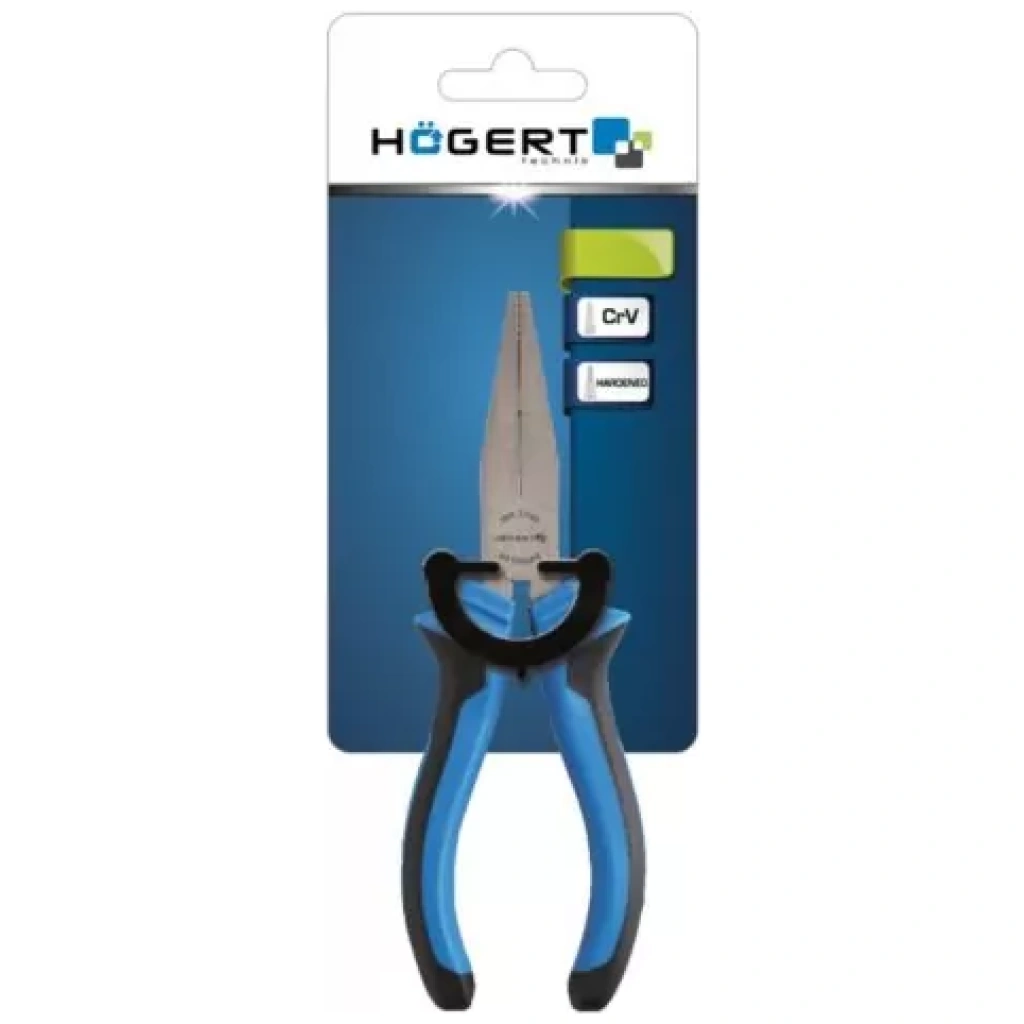 Szczypce płaskie 160 mm, CrV - HOEGERT HT1P026