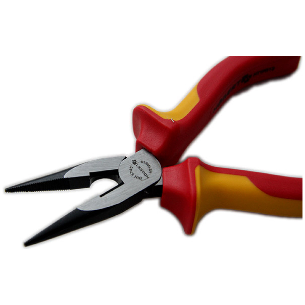 Szczypce wydłużone, proste 160 mm 1000V, VDE - HOEGERT HT1P913