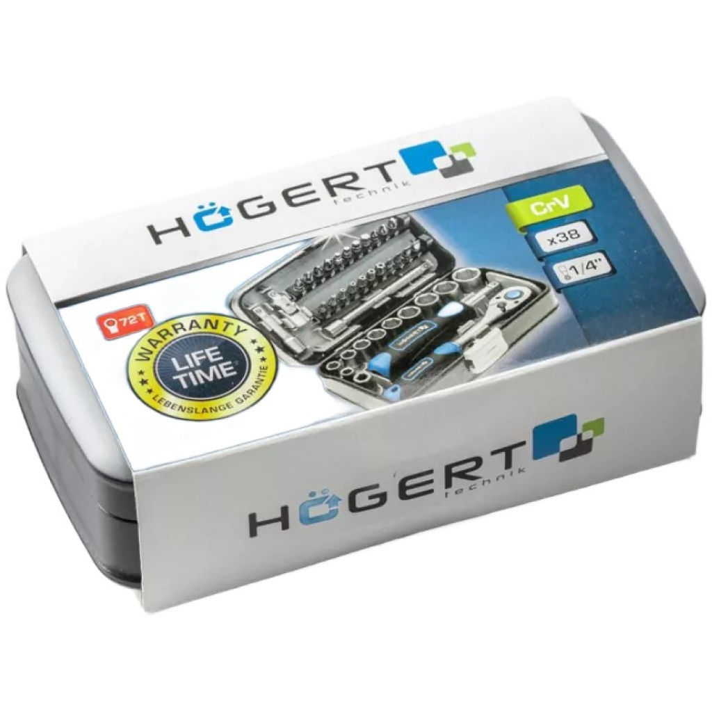 Zestaw narzędzi 38 szt. - HOEGERT HT1R462