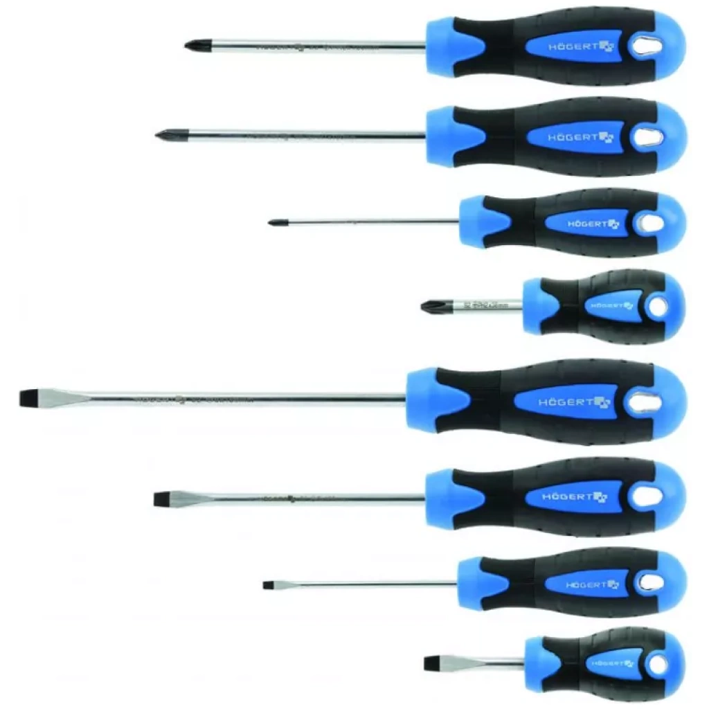 Wkrętaki zestaw 8 szt. stal S2 - HOEGERT HT1S096