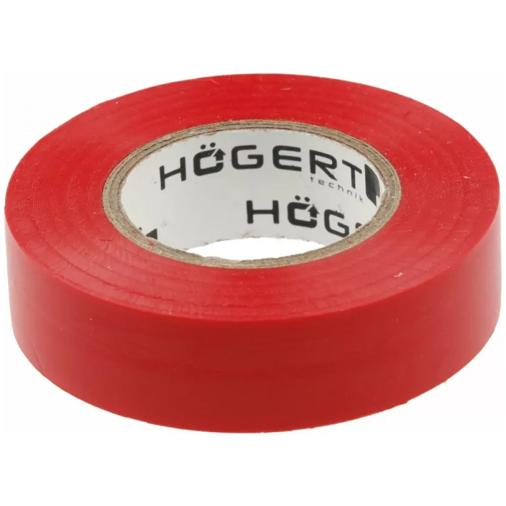 Taśma izolacyjna PVC czerwona - HOEGERT HT1P282