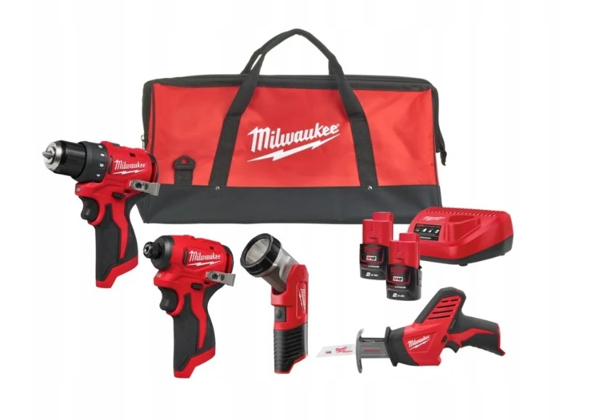 Oryginalny zestaw elektronarzędzi akumulatorowych - MILWAUKEE