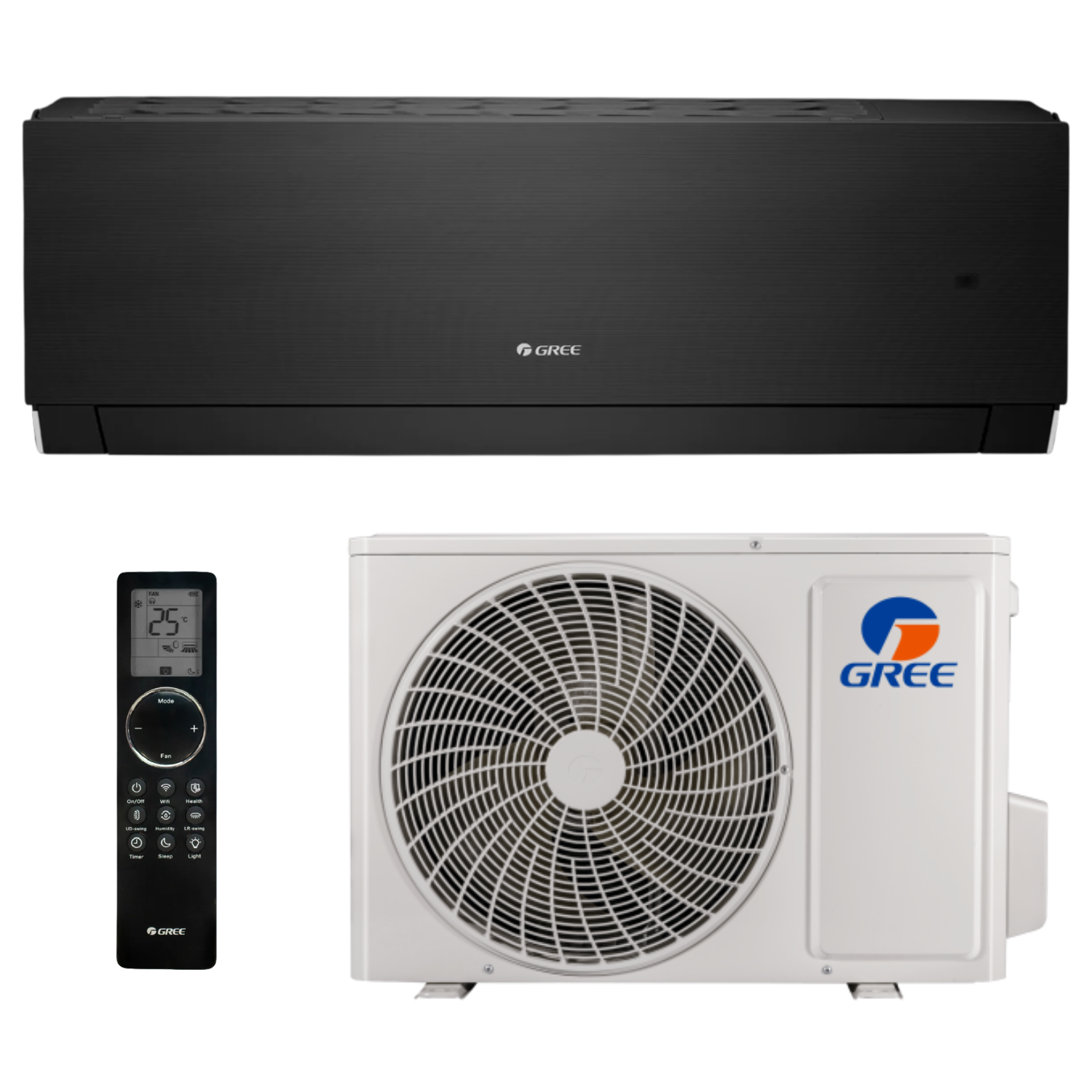 Klimatyzator ścienny 5,3 kW komplet SPLIT - GREE Clivia Satin Black CL18 (GWH18AUDXD-K6DNA1A/I + GWH18AUDXD-K6DNA1A/O) Klimatyzator ścienny 5,3 kW komplet SPLIT - GREE Clivia Satin Black CL18 (GWH18AUDXD-K6DNA1A/I + GWH18AUDXD-K6DNA1A/O)