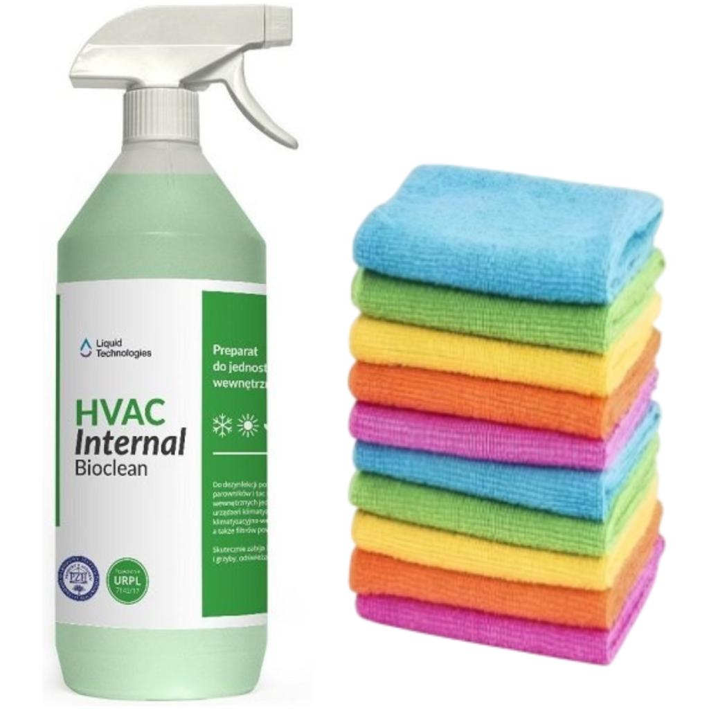 Środek do czyszczenia klimatyzatorów Internal BioClean 1 l + mikrofibra - Liquid Technologies