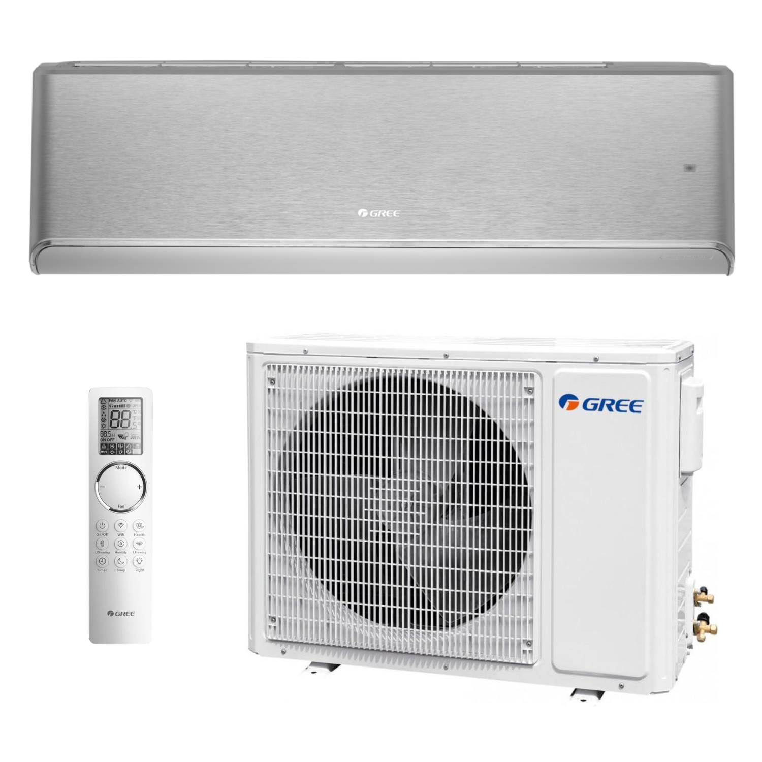 Klimatyzator ścienny 2,7 kW komplet SPLIT - GREE Airy Silver AI09 (GWH09AVCXB-K6DNA1B/I + GWH09AVCXB-K6DNA1B/O) Klimatyzator ścienny 2,7 kW komplet SPLIT - GREE Airy Silver AI09 (GWH09AVCXB-K6DNA1B/I + GWH09AVCXB-K6DNA1B/O)