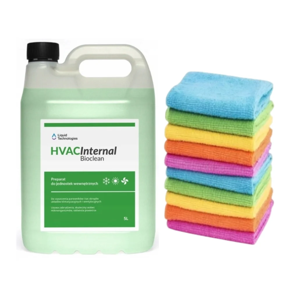Środek do czyszczenia klimatyzatorów, jednostek wewnętrznych BioClean 5 l mikrofibra - Liquid Technologies