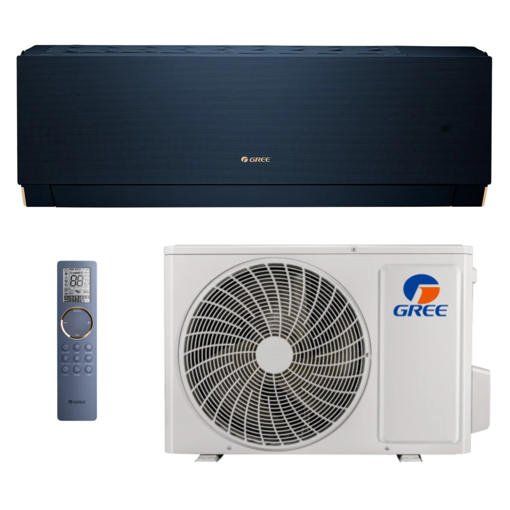 Klimatyzator ścienny 7,1 kW komplet SPLIT - GREE Clivia Navy Blue CL24 (GWH24AUDXF-K6DNA1A/I + GWH24AUDXF-K6DNA1A/O)