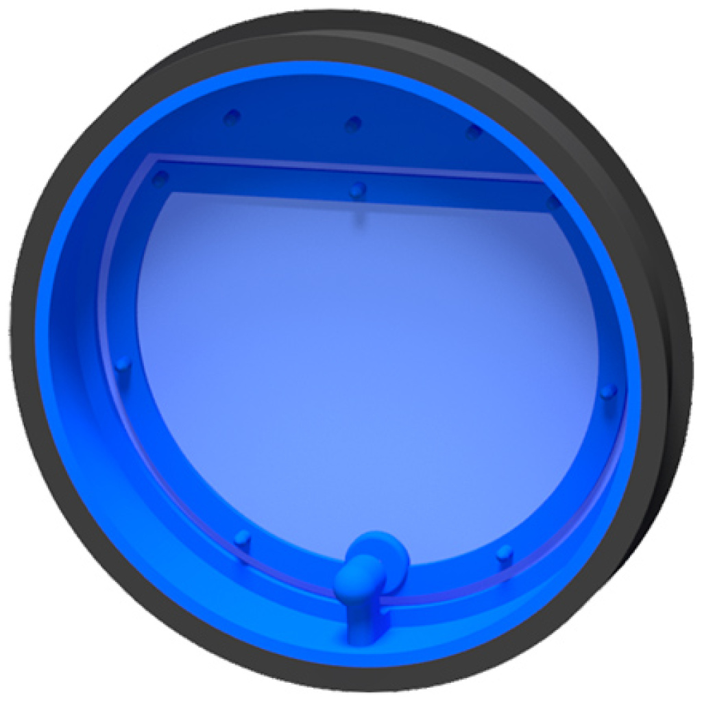 Klapa zwrotna z magnesem do okapu BLU.125 - 2MS Serwis