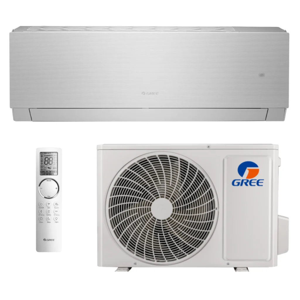 Klimatyzator ścienny 3,5 kW komplet SPLIT - GREE Clivia Silver CL12 (GWH12AUCXB-K6DNA1A/I + GWH12AUCXB-K6DNA1A/O)