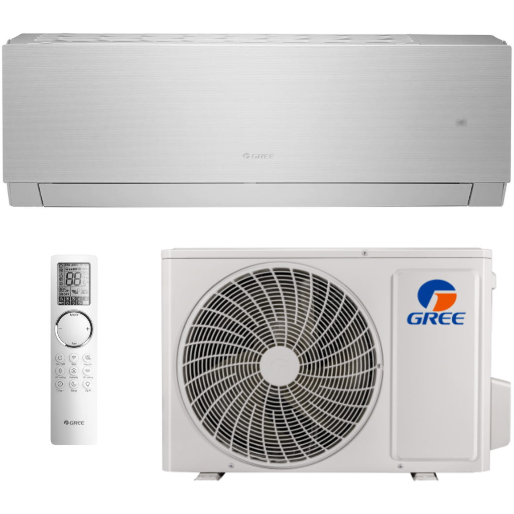 Klimatyzator ścienny 2,7 kW komplet SPLIT - GREE Clivia Silver CL09S (GWH09AUCXB-K6DNA1A/I + GWH09AUCXB-K6DNA1A/O)