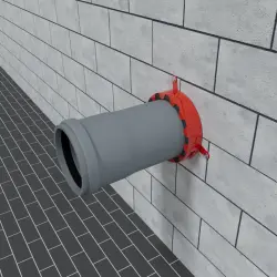 Kołnierz ogniochronny, zabezpieczenie PPOŻ 90 mm - Alfaseal INTU FR COLLAR