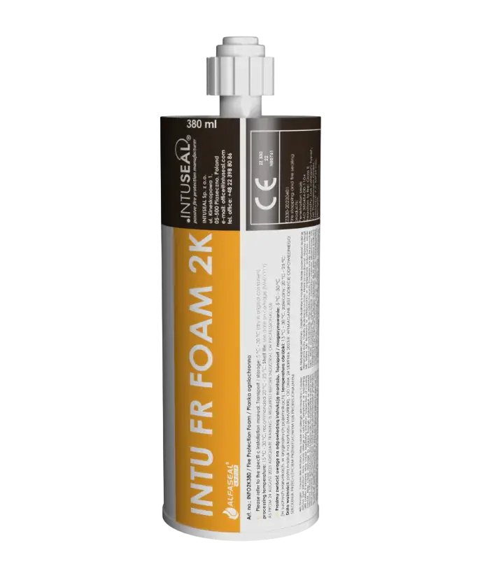 Pęczniejąca piana 380 ml ogniochronna EI120 PPOŻ - ALFASEAL INTU FR FOAM 2K